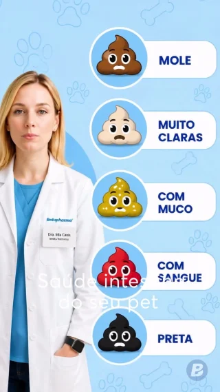 As fezes do seu cão dizem muito sobre a saúde dele.
Mudanças na cor, consistência, frequência ou cheiro podem ser sinais de que algo não vai bem.Fezes muito moles, muito ressecadas, com muco, sangue ou alterações persistentes merecem atenção. 👀🐶Observar esses sinais faz parte do cuidado diário e pode ajudar na identificação precoce de problemas digestivos, alimentares ou até doenças mais sérias.Informe seu veterinário, caso veja alguma dessas mudanças. 💙#DraMiaCanis #SaudePet #FezesDoCao #CuidadoAnimal #BemEstarPet #SaudeDigestiva #BotupharmaPet #Botupharma #MiaCanis
