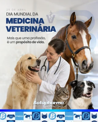 Hoje celebramos aqueles que dedicam conhecimento, cuidado e propósito à saúde e ao bem-estar animal. 💙🐾Ser médico-veterinário é muito mais do que uma profissão — é compromisso com a vida, com a ciência e com a proteção de famílias, rebanhos e da saúde pública.Na Botupharma®, reconhecemos e valorizamos todos os profissionais que fazem da medicina veterinária uma missão diária de cuidado, responsabilidade e transformação.Nosso respeito e gratidão a todos os médicos-veterinários que fazem a diferença todos os dias.Feliz Dia Mundial da Medicina Veterinária! 🩺💙#DiaMundialDaMedicinaVeterinária #MedicinaVeterinária #MédicoVeterinário #Botupharma #EscolhaInteligente #SaúdeAnimal #Veterinária #BemEstarAnimal #VetLife #CiênciaAplicada #CuidadoComPropósito